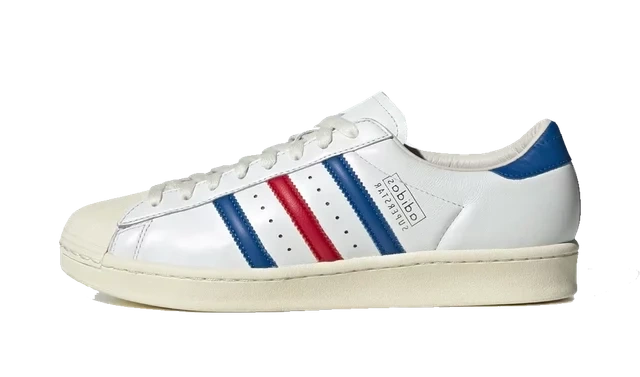 adidas Superstar VintageWhite Blue Better Scarlet Made in Germany product photo