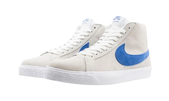 Nike SB Zoom Blazer Mid White Cerulean - Image 1