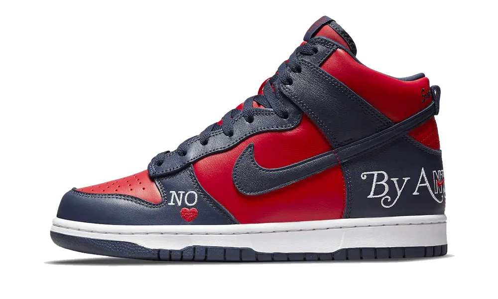 Nike SB Dunk High Supreme By Any Means Navy productfoto
