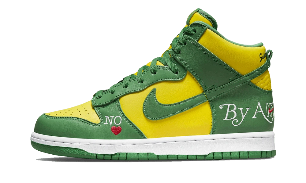 Nike SB Dunk High Supreme By Any Means Brazil productfoto
