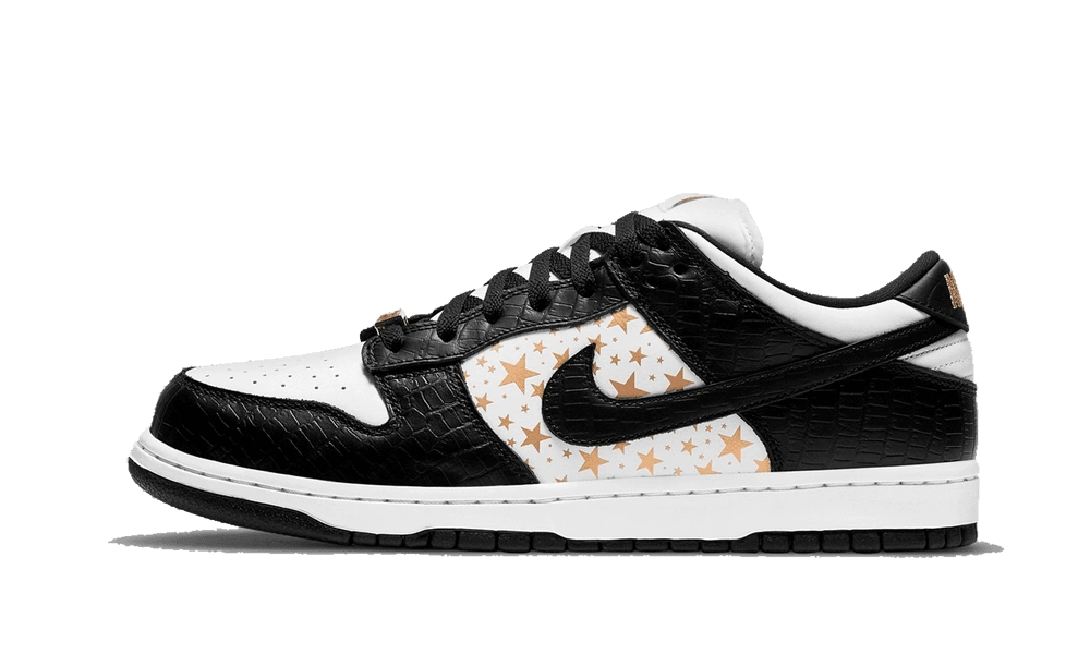 Nike SB Dunk Low Supreme Stars Black (2021) productfoto