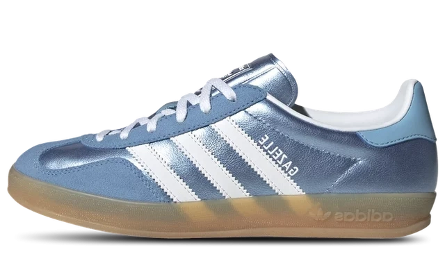 adidas Gazelle IndoorBlue Cloud White Gum (W) Produktfoto