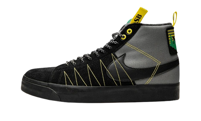 Foto del prodotto Nike SB Zoom Blazer Mid PRM Acclimate Cool Grey Yellow Strike