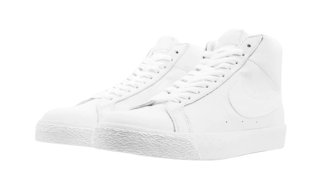 Nike SB Zoom Blazer Mid Triple White - Image 1