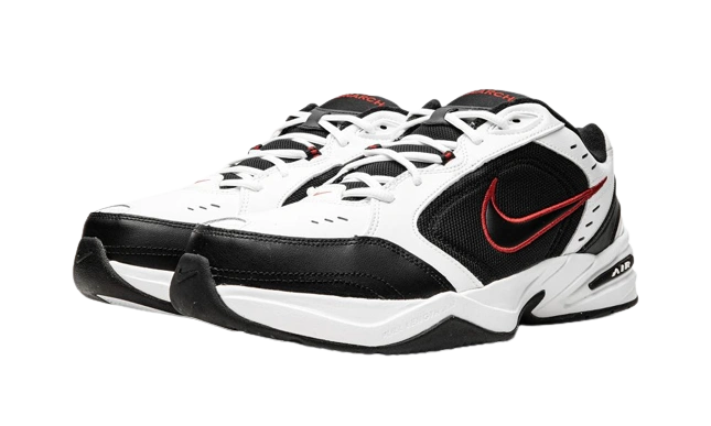 Nike Air Monarch IV White Black - Image 1