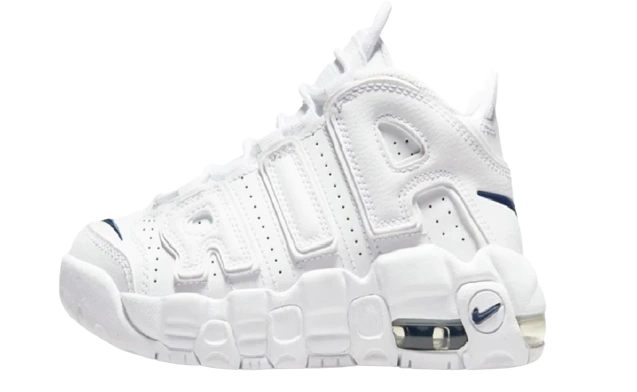 Nike Air More Uptempo White Navy Swoosh (PS) Produktfoto