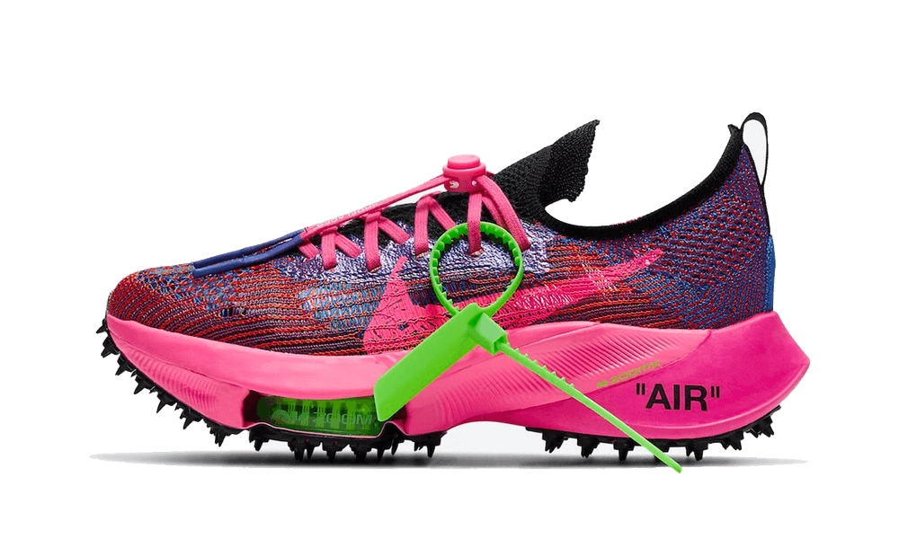 Nike Air Zoom Tempo Next% Flyknit Off-White Racer Blue Pink Glow Produktfoto