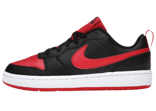 Nike Court Borough Low 2 Black University Red (GS) Produktfoto
