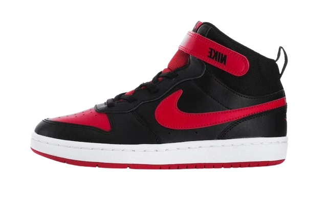Nike Court Borough Mid 2 Black University Red (GS) Produktfoto