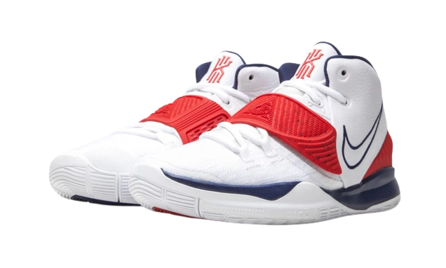 Nike Kyrie 6 USA White (GS) - Image 1