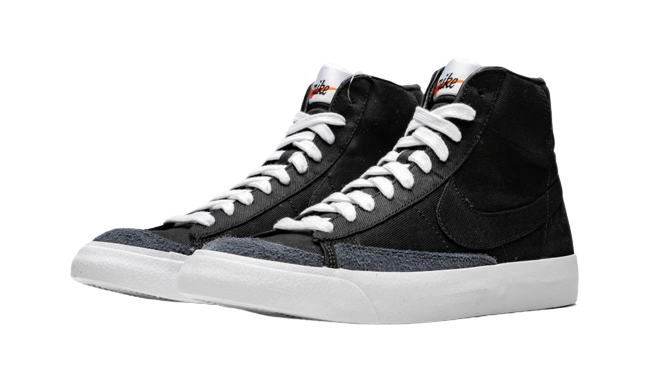 Nike Blazer Mid 77 Vintage Black Canvas - Image 1