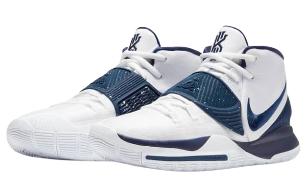 Nike Kyrie 6 Team White Midnight Navy - Image 1