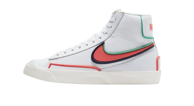 Nike Blazer Mid 77 Infinite White Crimson (W) Produktfoto