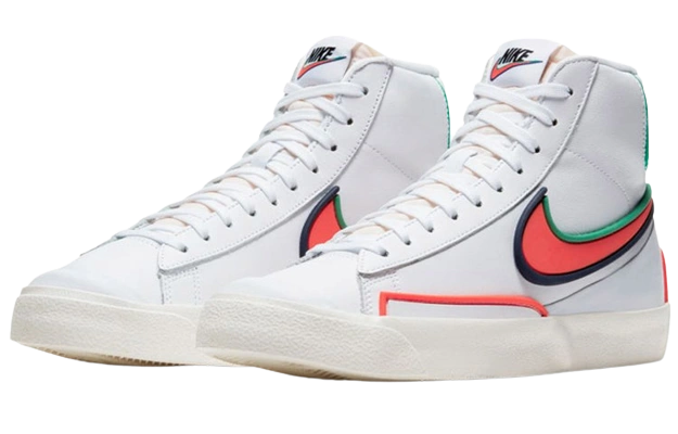 Nike Blazer Mid 77 Infinite White Crimson (W) - Image 1