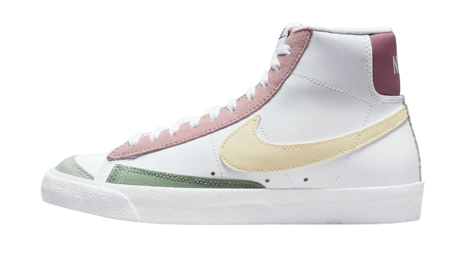 Nike Blazer Mid 77 White Pink Green Yellow (W) Produktfoto