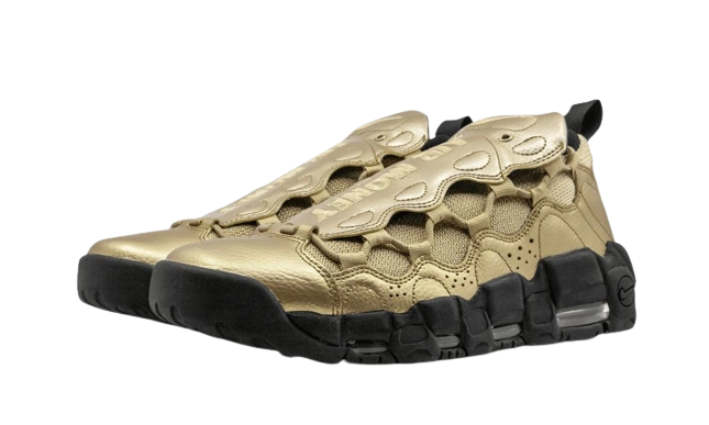 Nike Air More Money Metallic Gold Black - Image 1