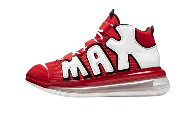 Nike Air More Uptempo 720 University Red White Black Produktfoto