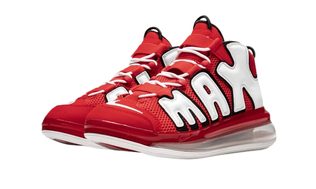Nike Air More Uptempo 720 University Red White Black - Image 1