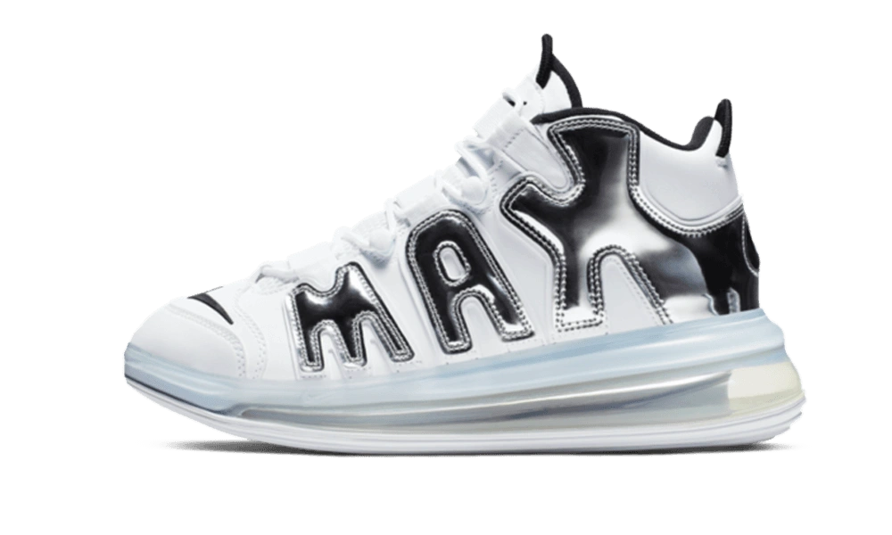 Nike Air More Uptempo 720 White Metallic Silver Produktfoto