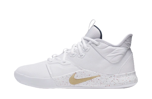 Nike PG 3 White Gold Navy Produktfoto