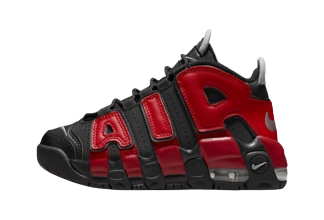 Nike Air More Uptempo Alternates Black Varsity Red (PS) Produktfoto