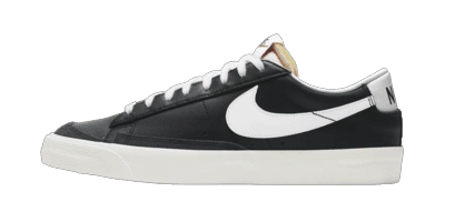 Nike Blazer Low 77 Suede Black White Produktfoto