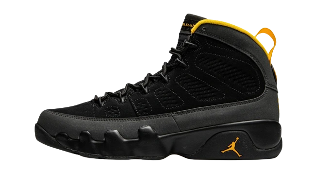 Jordan 9 Retro Dark Charcoal University Gold product photo