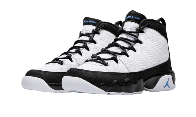 Jordan 9 Retro University Blue (GS) - Image 1