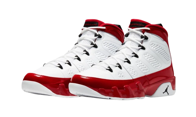 Jordan 9 Retro White Gym Red - Image 1