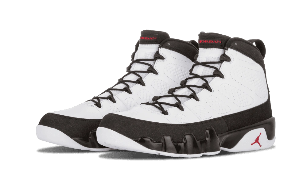 Jordan 9 Retro White Black Red (2010) - Image 1