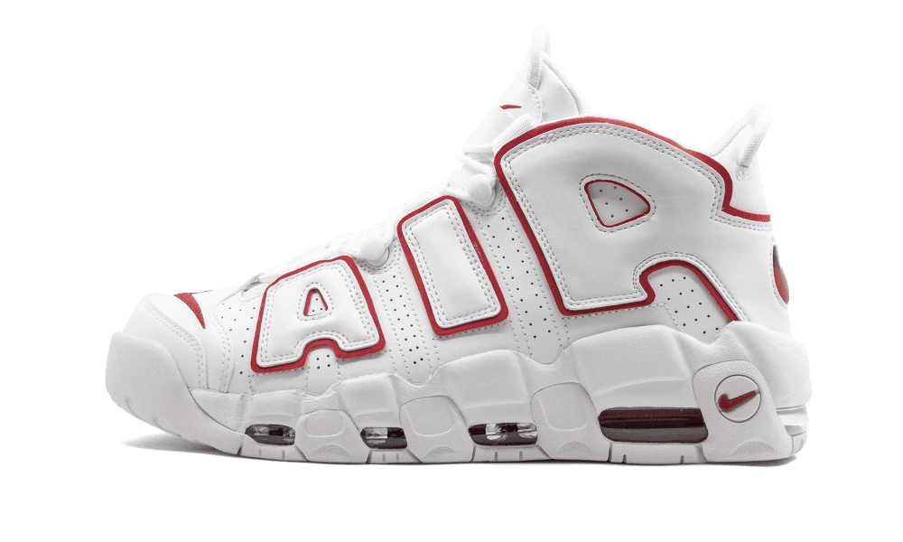 Nike Air More Uptempo White Varsity Red Outline (2018/2021) Produktfoto