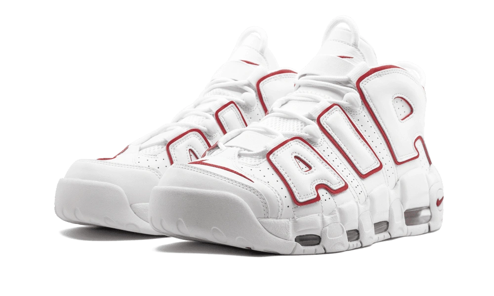 Nike Air More Uptempo White Varsity Red Outline (2018/2021) - Image 1