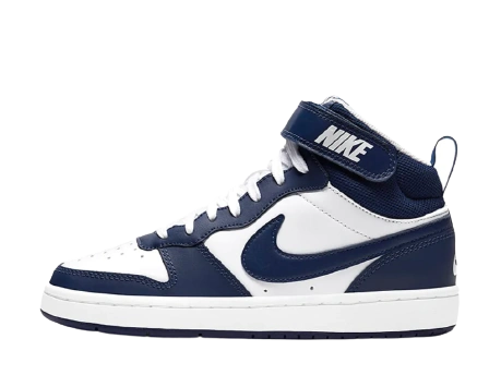 Nike Court Borough Mid 2 White Blue Void (GS) Produktfoto