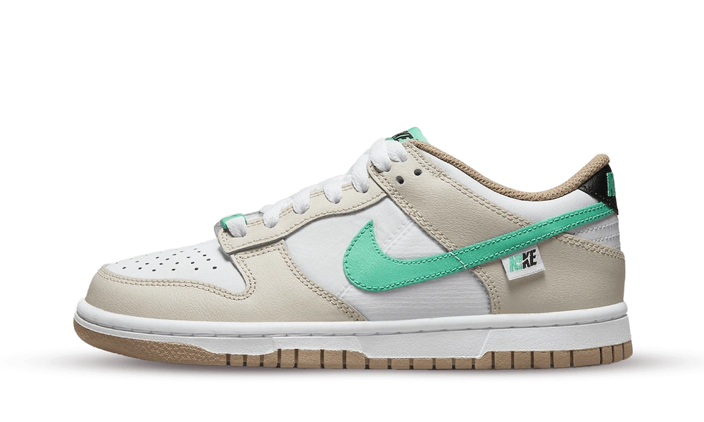 Nike Dunk Low Split Seam White Tan Mint (GS) Produktfoto