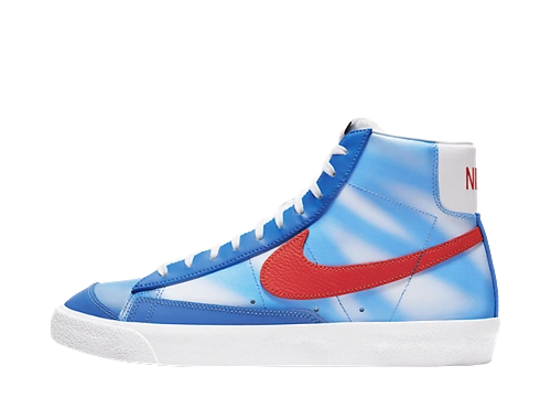 Nike Blazer Mid 77 Pacific Blue Red Produktfoto