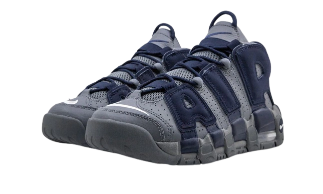 Nike Air More Uptempo 96 Cool Grey Midnight Navy (GS) - Image 1