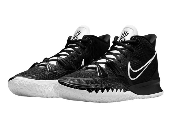 Nike Kyrie 7 Black White Swoosh - Image 1