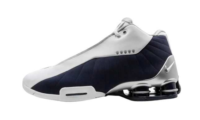 Nike Shox BB4 White Silver Navy Produktfoto
