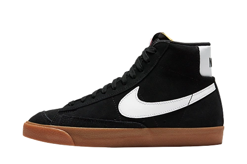 Nike Blazer Mid 77 Black White Gum (W) Produktfoto