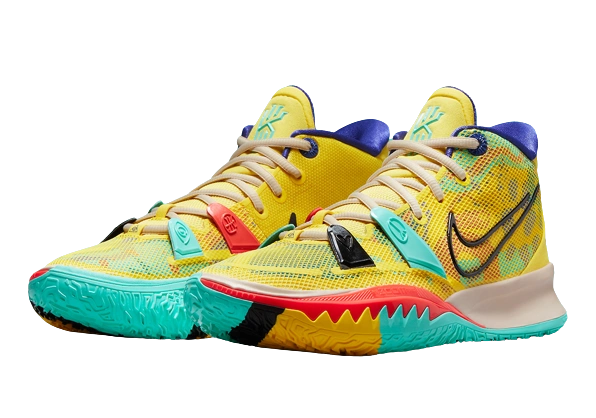 Nike Kyrie 7 1 World 1 People Electric Yellow (GS) - Image 1
