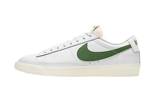 Nike Blazer Low Leather White Forest Green Produktfoto