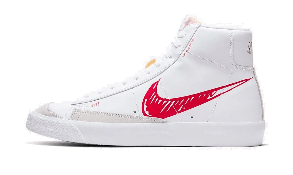 Photo du produit Nike Blazer Mid 77 Sketch White Red