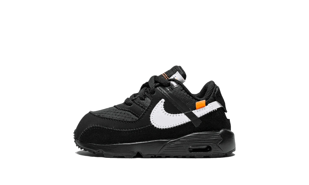 Nike Air Max 90 OFF-WHITE Black White (TD) Produktfoto