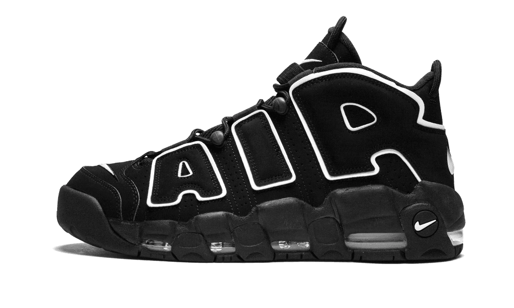 Nike Air More Uptempo Black White (2016/2020) (GS) Produktfoto