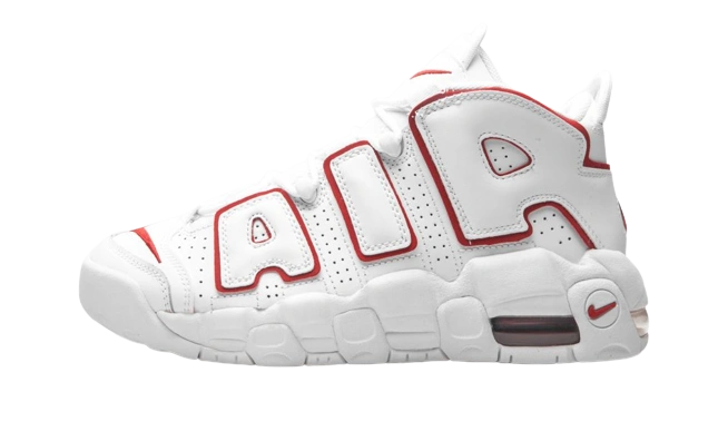 Nike Air More Uptempo White Varsity Red Outline (2018/2021) (GS) Produktfoto