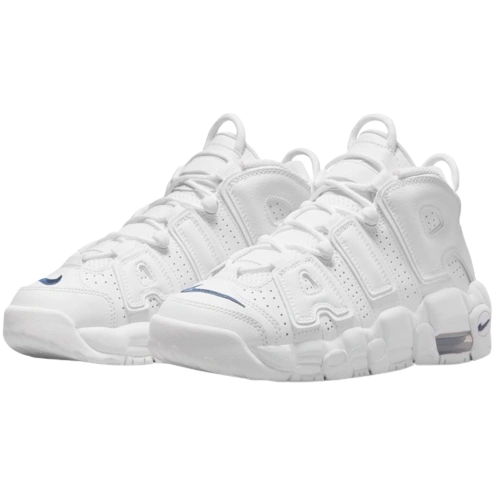 Nike Air More Uptempo White Midnight Navy (GS) - Image 1