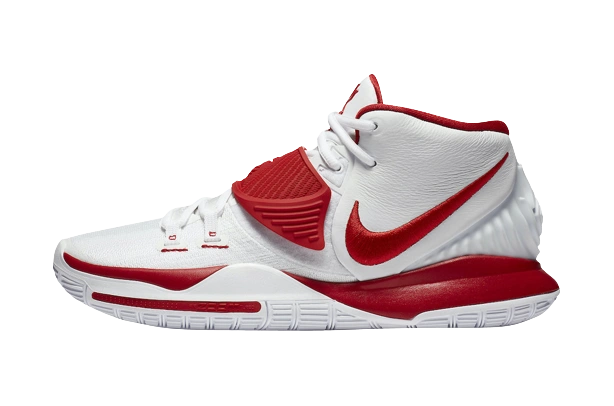Nike Kyrie 6 White University Red Produktfoto