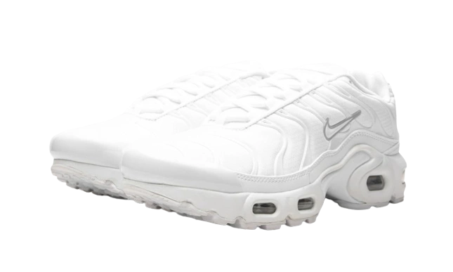 Nike Air Max Plus White Metallic Silver (GS) - Image 1