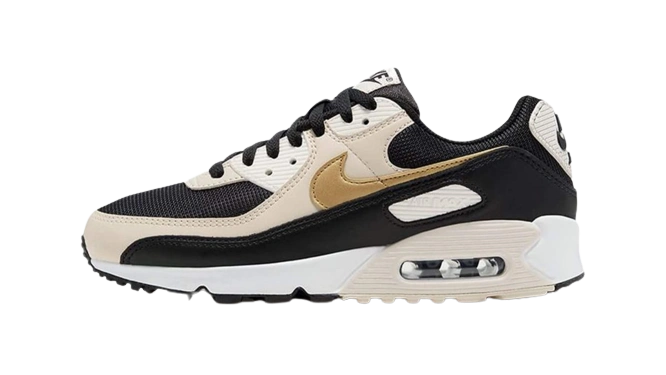 Photo du produit Nike Air Max 90 Black Metallic Gold Summit White (W)