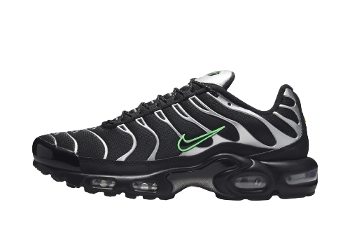 Nike Air Max Plus Black Silver Green Strike productfoto